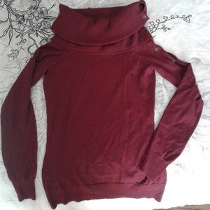 Theory burgundy sweater size S
